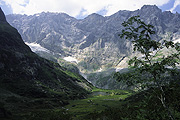 Hochmoor um den Fulensee, dahinter der Schlossberg