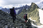 im Geroell des Kroenten (rechts der Schneeh�enerstock)