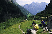kurze Rast oberhalb St�uben